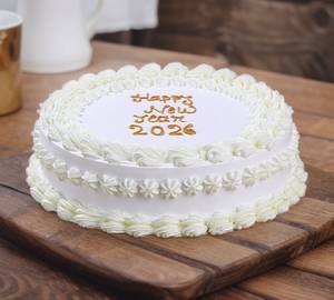 New Year Celebration Red Velvet Cake   250 Gms