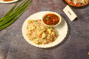 Egg Fried Rice + Chilly Chicken (3 Pieces)