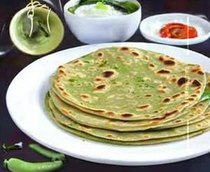 Green Peas Paratha 