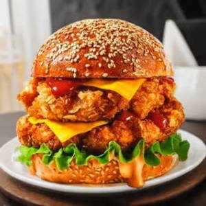 Three Cheese Monster Burger
