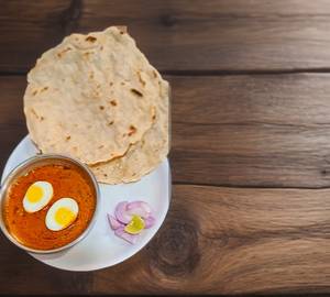 2pice Egg Curry+4 Roti