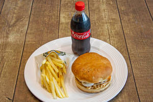 Combo 1 Veg Burger + French Fries + 200 mL softdrink