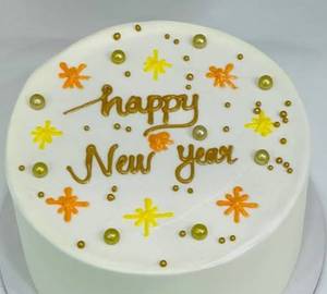 Festive New Year Butterscotch Bento Cake