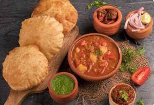 6 sattu kachori with sabji