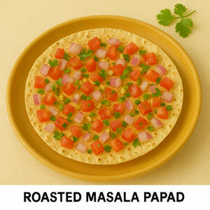 Roasted Masala Papad (100% Restaurant Menu Price)
