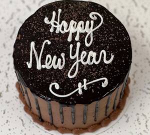 Happy New Year Belgian Chocolate Cake