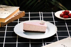 Raspberry White Chocolate Cheese Cake [ SLICE ]