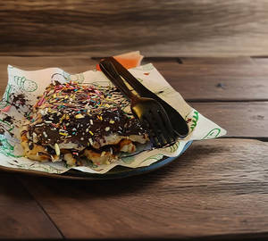 Bubble Choco Brown Waffle