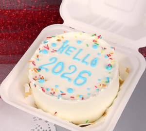 Colour Full New Year Vanilla Bento Cake