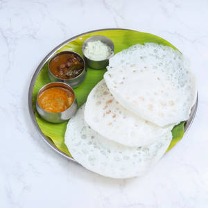 Appam (3) With Veg Kurma