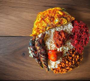 Egg Pothichoru And Dryed Fish