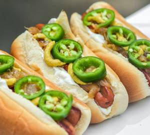 Cheese Chicken Jalapeno Hot Dog