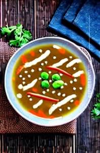 veg hot garlic soup
