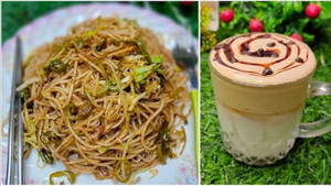 Veg Hakka Noodles + Cold Coffee