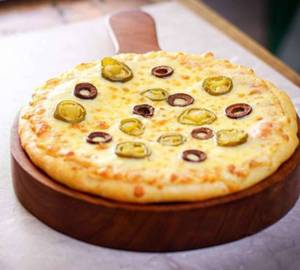 Olive and jalapeno pizza