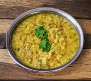 Hare Moong Dal Khichdi with desi ghee