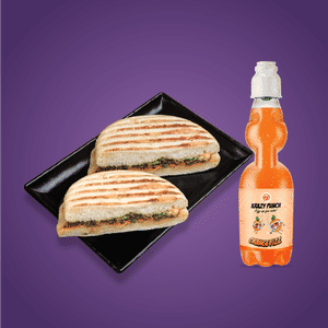 Grilled Paneer Kulcha (2 PCs) & Krazzy Punch