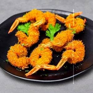 Golden Fried Prawns