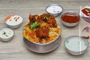 Chicken fry piece biryani