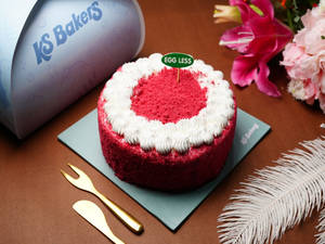 Eggless Red Velvet Cream Cheese Cake 1 Kg