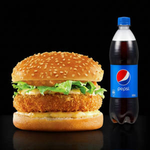 Chicken Burger + Pepsi
