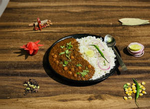 Punjabi Chole With Rice