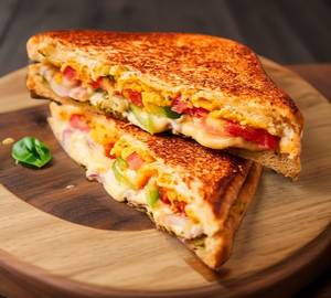 Cheese bread omelette