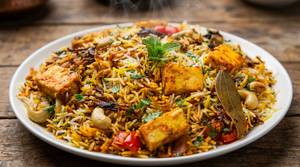 Mini Kaju Paneer Biryani