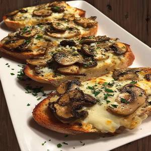 Mushroom Chilli Garlic Bread