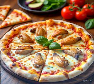 Veg mushroom pizza