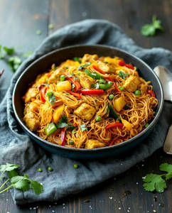Singapore Chicken Noodles