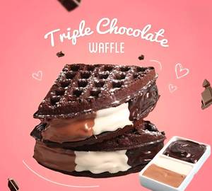 Triple Chocolate Waffle