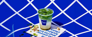 Pistachio Iced Matcha Latte