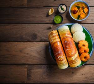 2 Dosa+2 Idly+Onionomlette+3Ulunthuvadaiset