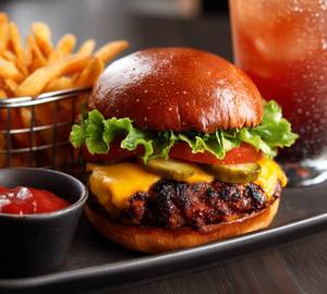 Barbeque chicken burger