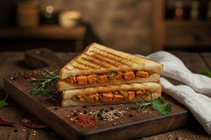 Jain Schezwan Paneer Sandwich
