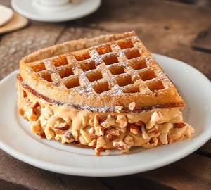 Butter scotch crunch waffle