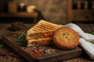 Jain Banana Tikki Sandwich