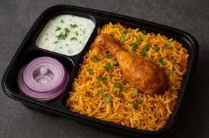 1 Qtr Chicken Biryani + Raita