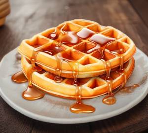Caramel special waffle