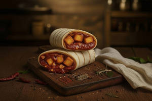 Jain Schezwan Paneer Roll