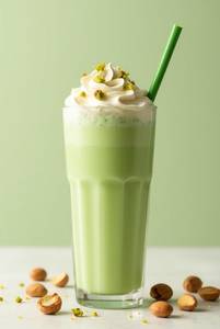 Creamy pistachio shake