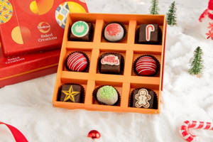 Christmas Spiced Brownie & Rum Balls Gift Box (9 pcs)