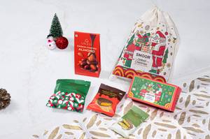 Holly Jolly Christmas Jute Bag