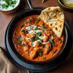 Butter Chicken With Lachha Paratha ( 2 Pcs )