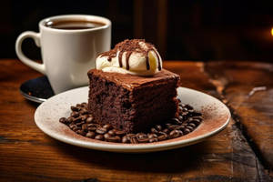 Classic Brownie With Ice Cream