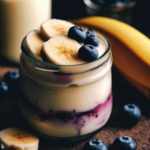 Wild Blueberry Banana Custard