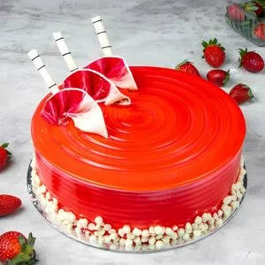 Strawberry Geli Cake