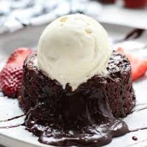 Brownie Waffle with Ice Cream 