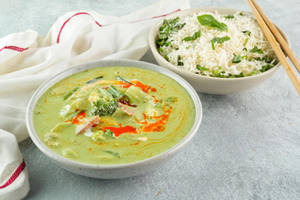 Thai Green Curry With Jasmine Rice Chicken